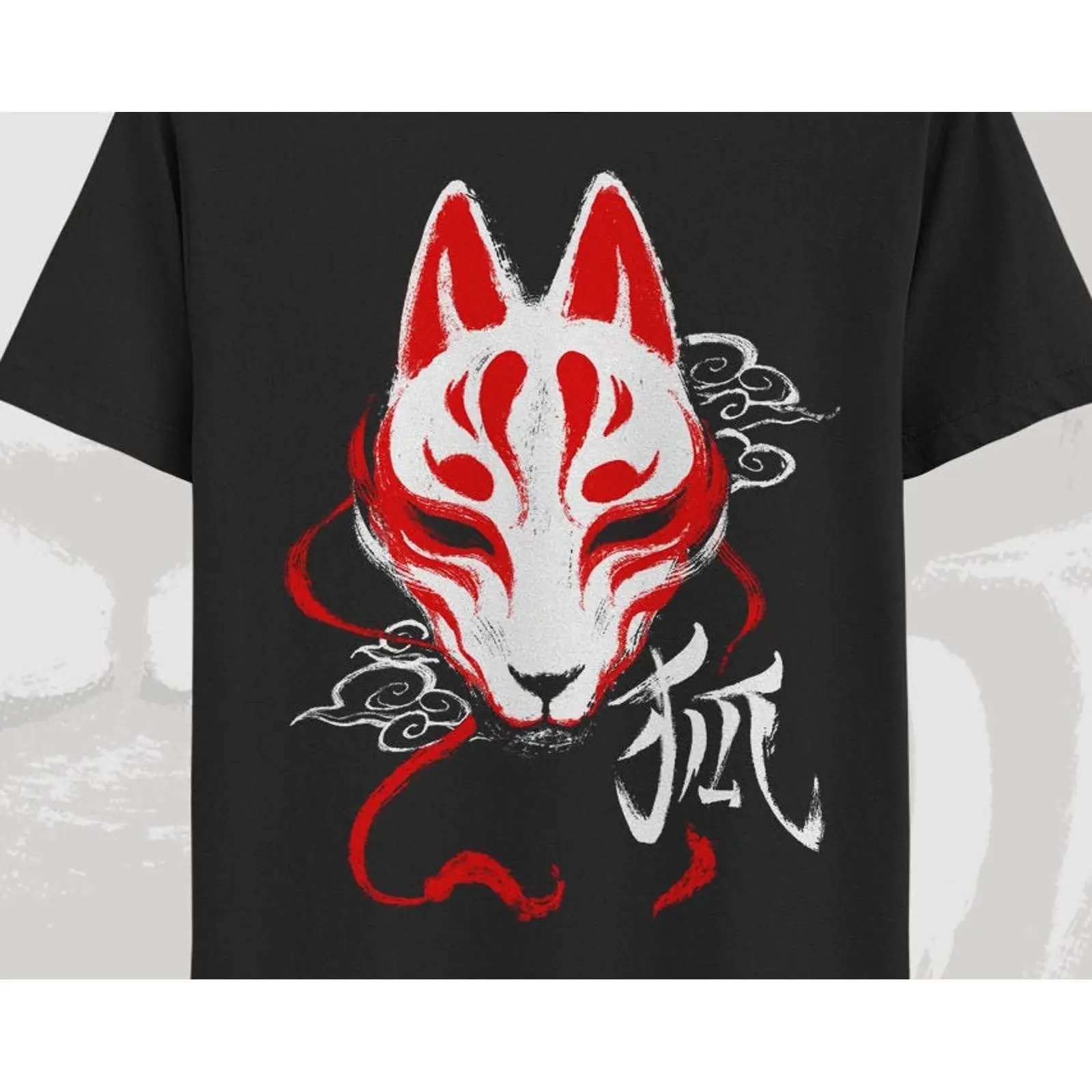 Kitsune mask T shirt japanese  - огляд і ціна Vintage Fashion In Tokyo