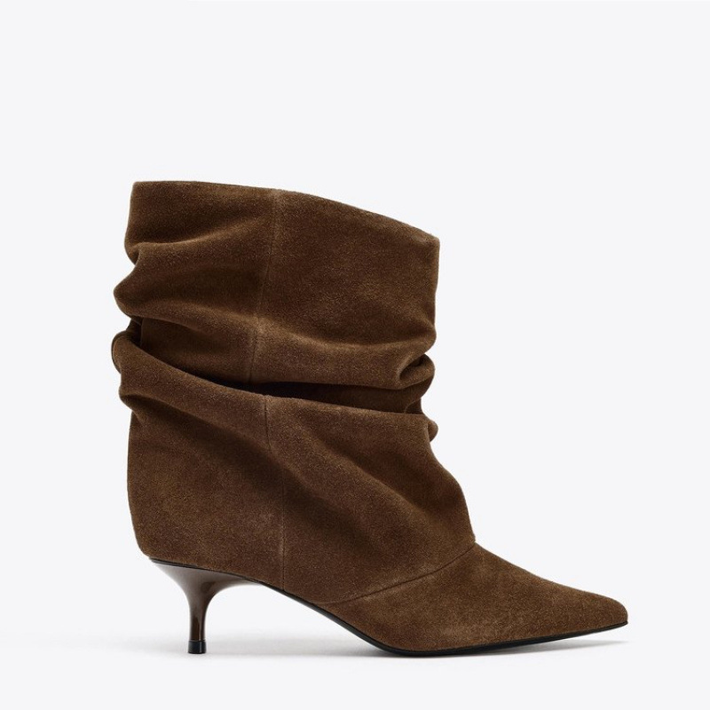 Women Pile Up Ankle Boots 2026 - огляд і ціна Vintage Zipper