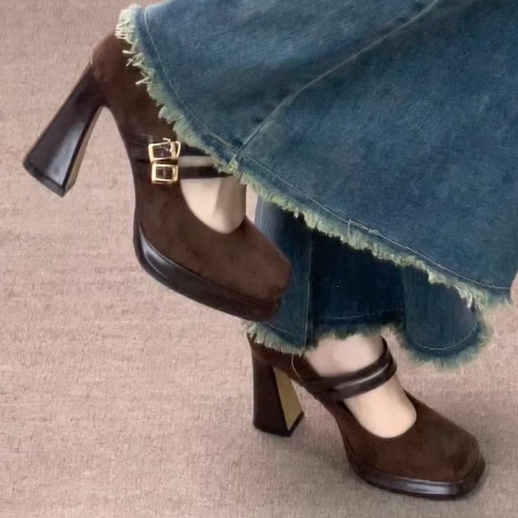 Vintage Thick High Women Mary  - огляд і ціна Vintage Fashion Ladies