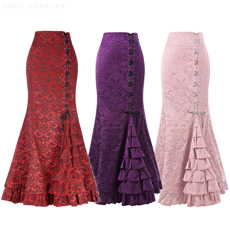 Long Skirts Women Punk Fish Ta - огляд і ціна Vintage Fashion Ai