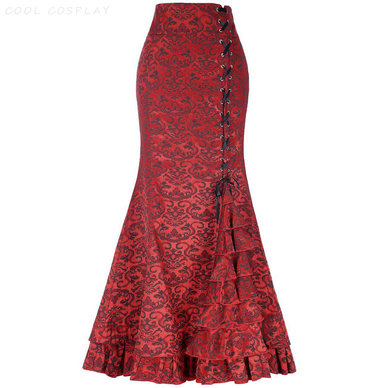 Long Skirts Women Punk Fish Ta - огляд і ціна Vintage Fashion Ai