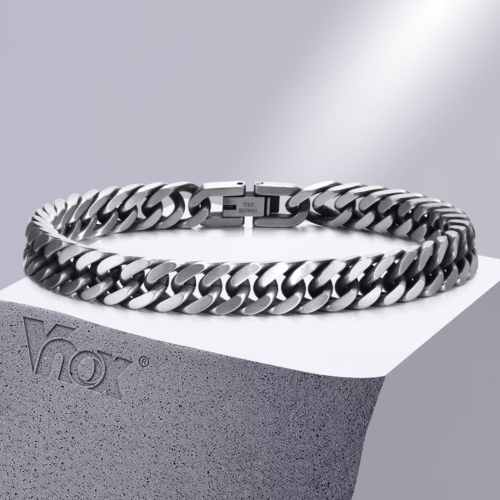 Vnox Chunky Retro Cuban Chain  - огляд і ціна Vintage Fashion Outfits Men