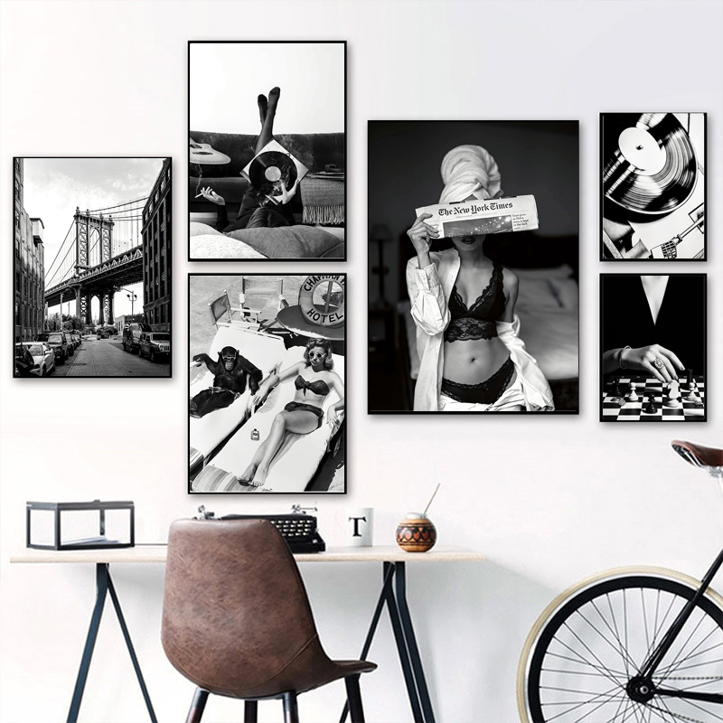Black and White Vintage Wall A - огляд і ціна Vintage Fashion Sketches