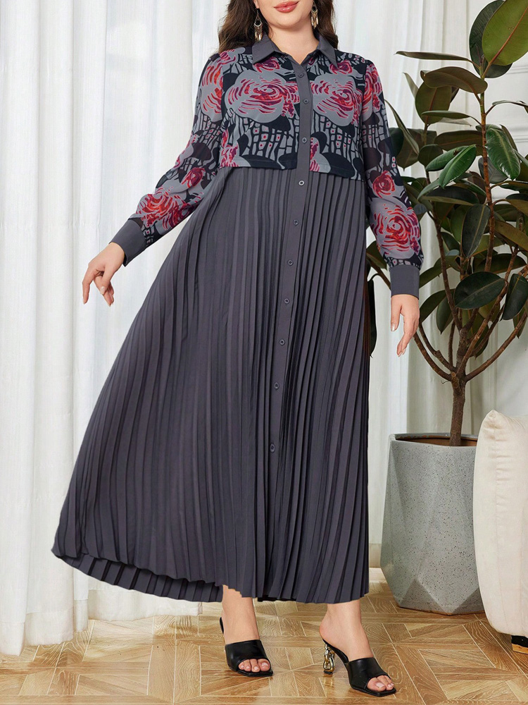 GIBSIE Plus Size 2 In 1 Print  - огляд і ціна Vintage Fashion In 2025