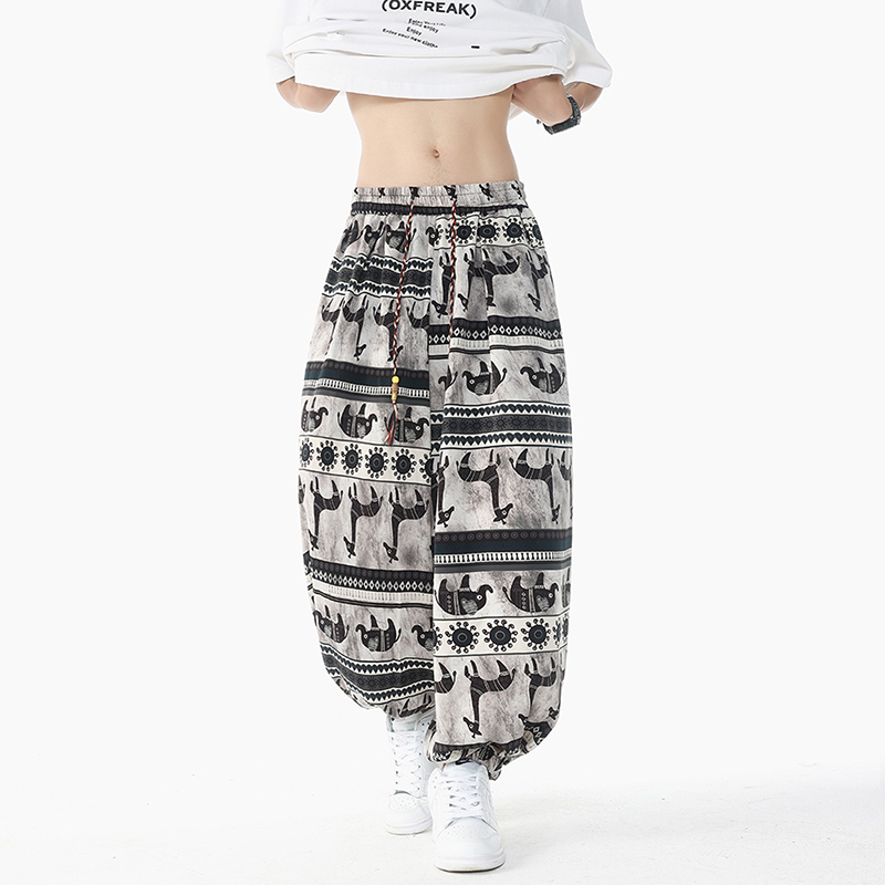 Holiday Style Printed High Wai - огляд і ціна Retro Track Pant