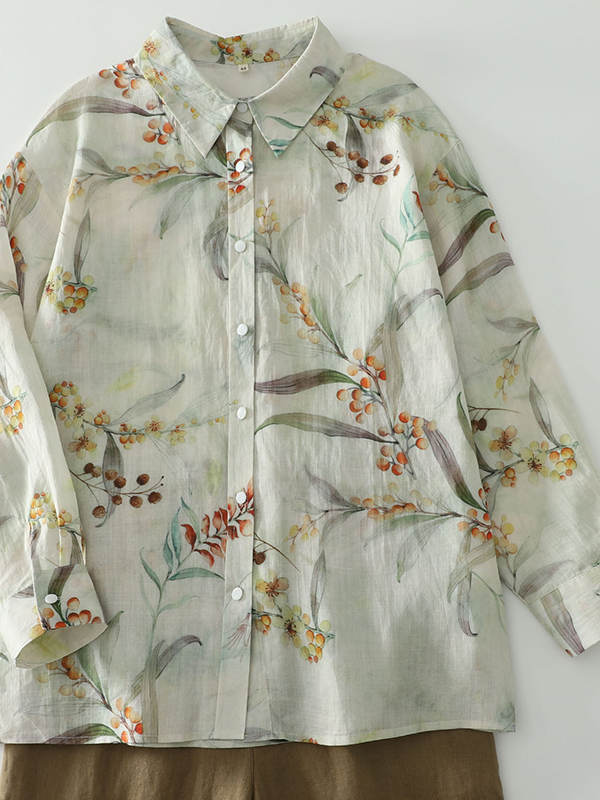 Loose Long Sleeve Women's Shir - огляд і ціна Vintage Fashion Influencers