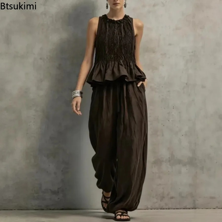 Simple Ruffle Hem Sleeveless T - огляд і ціна Retro Track Pant