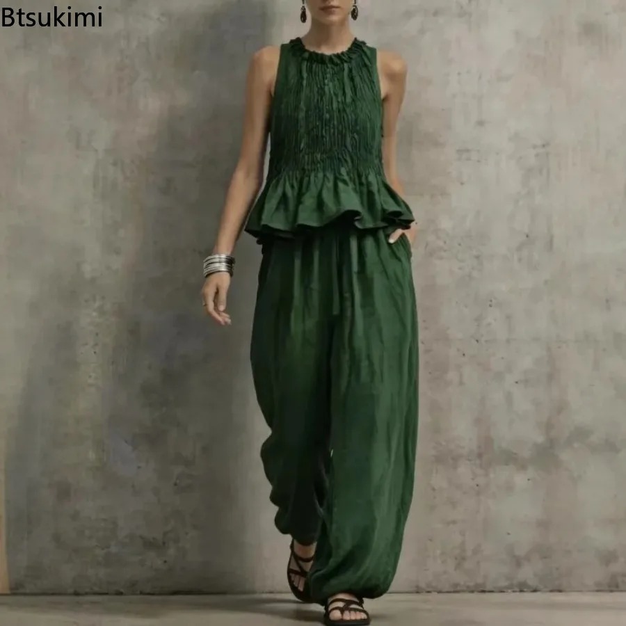 Simple Ruffle Hem Sleeveless T - огляд і ціна Retro Track Pant