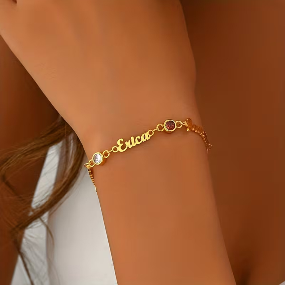 Custom Name Birthstone Bracele - огляд і ціна Vintage Fashion Meaning