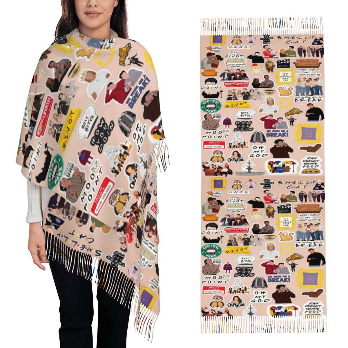 Vintage Friends TV Show Symbol - огляд і ціна Vintage Fashion Collage