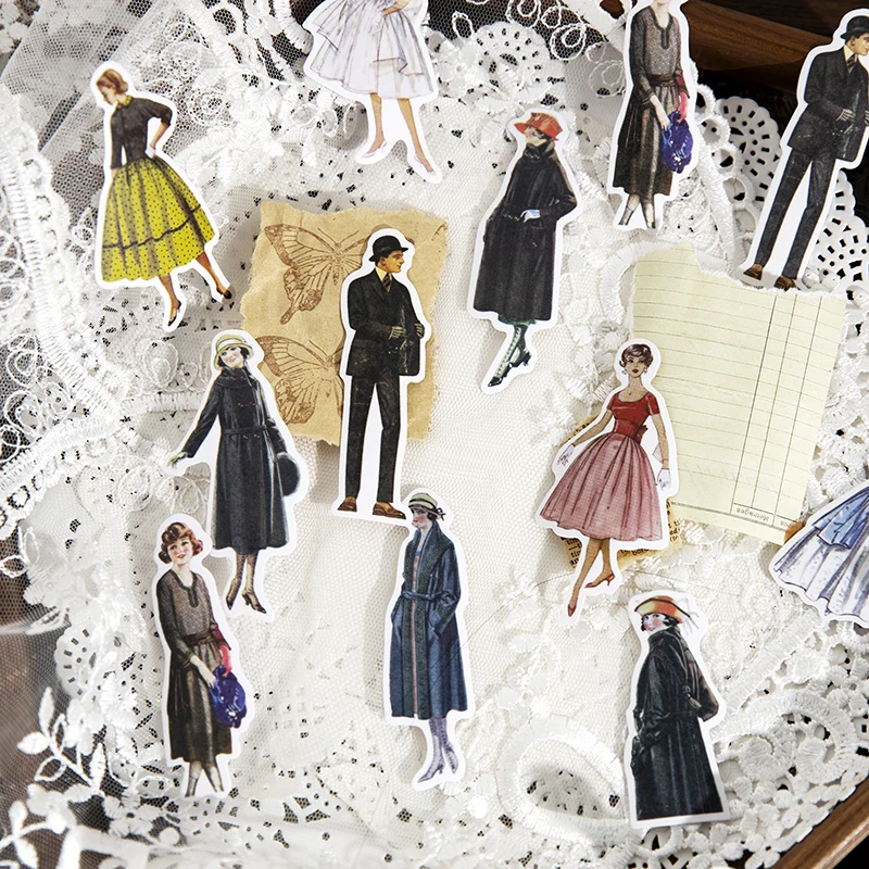 30pcs Vintage Ladies Gentleman - огляд і ціна Vintage Fashion Collage