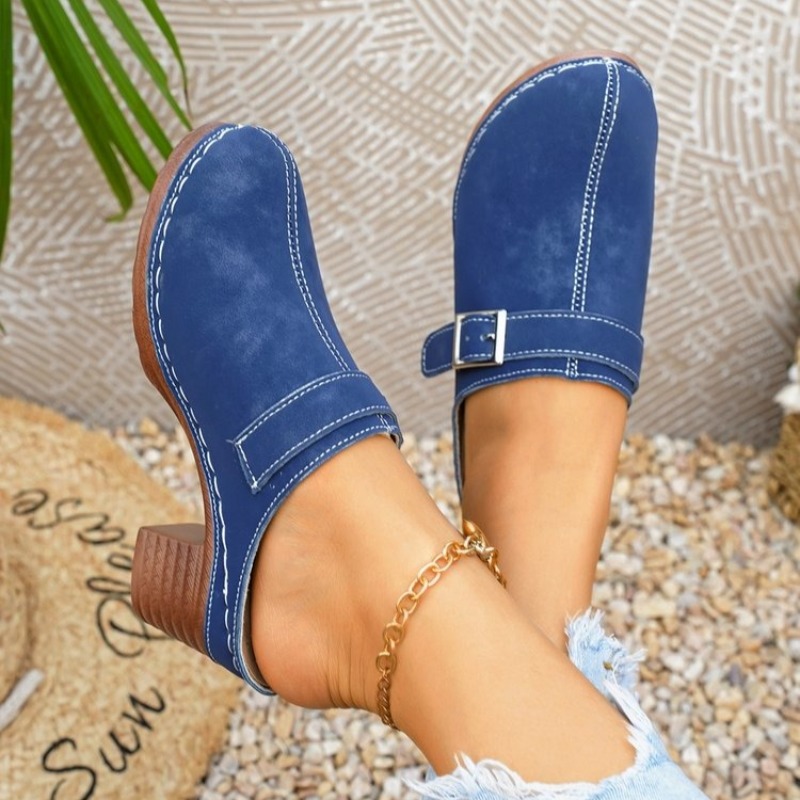 Women's Slip-On Mules Block He - огляд і ціна Vintage Fashion Ladies