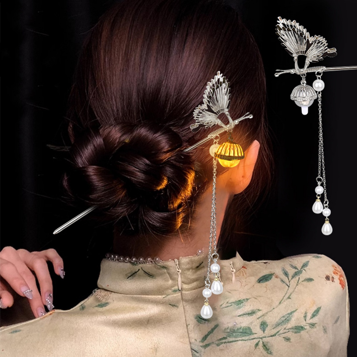 Luminous Flower Hairpin For Wo - огляд і ціна Vintage Fashion Ai