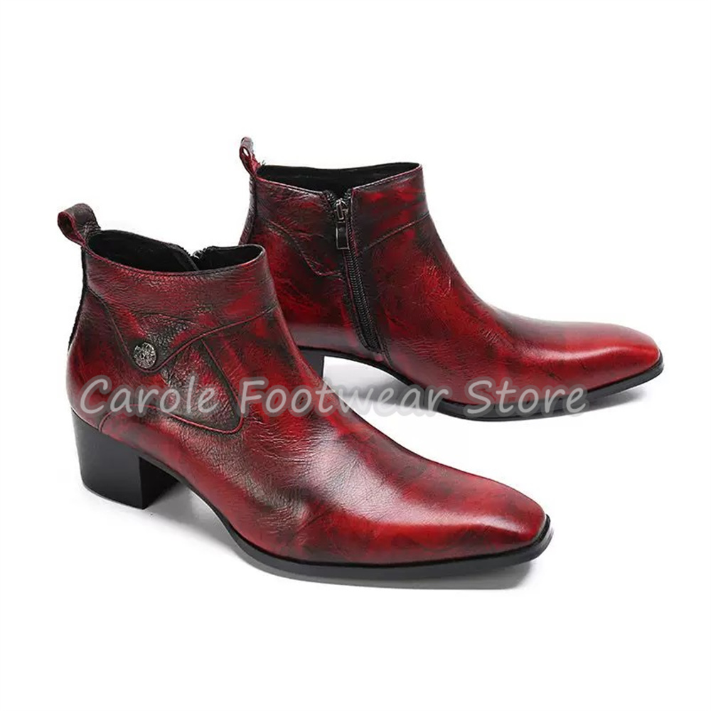 Vintage Square Toe Genuine Lea - огляд і ціна Vintage Zipper
