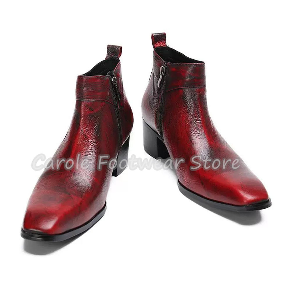 Vintage Square Toe Genuine Lea - огляд і ціна Vintage Zipper